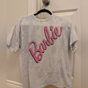 🦋5/25$ Barbie White T‑Shirt with Pink Logo